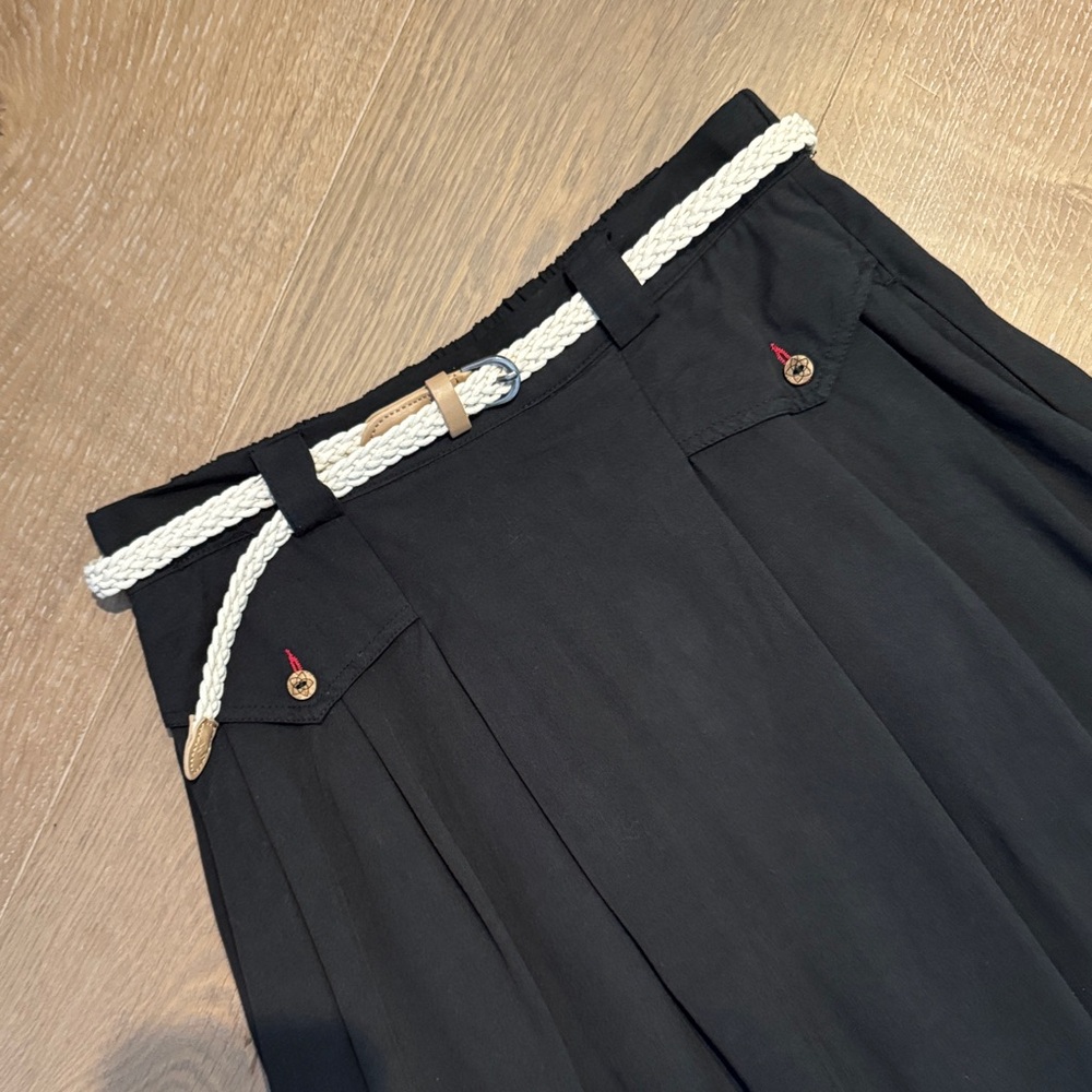 NWT Ragwear Black Skirt with Belt - Picture 2 of 12